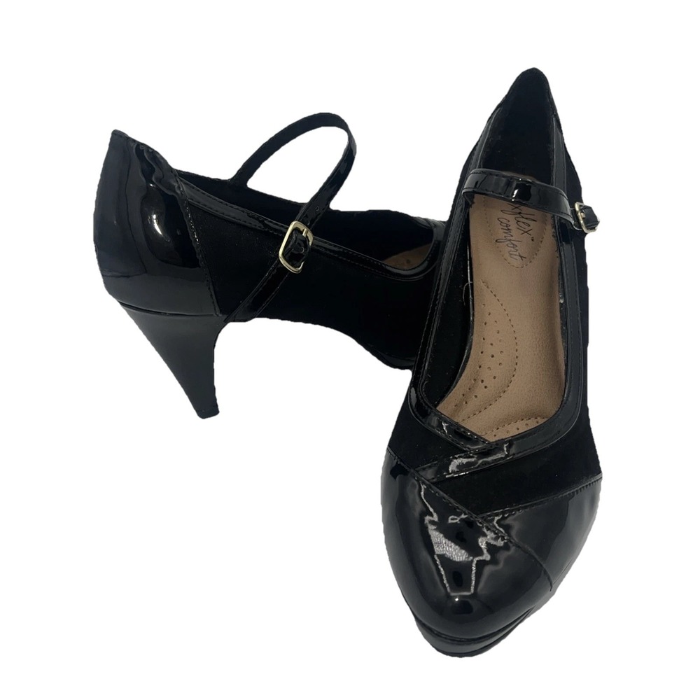 Dexflex Comfort Women's‎ Katee Black Mary Jane Pump Heel Shoes Size 8.5 Med